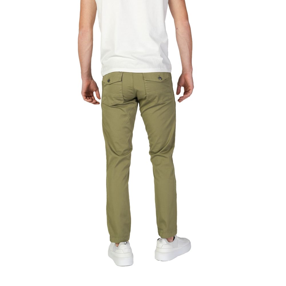 Refrigiwear Grüne Baumwoll-Freizeithose