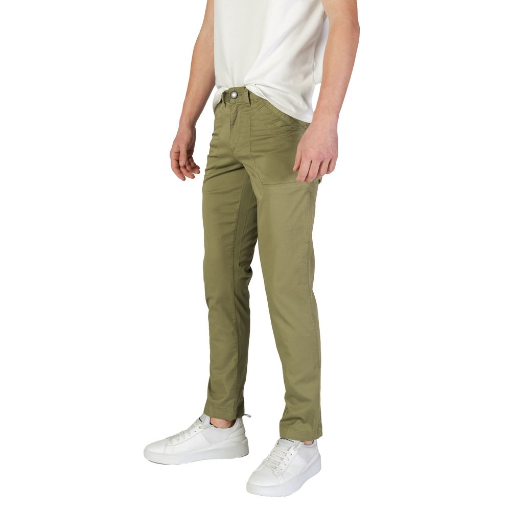 Refrigiwear Grüne Baumwoll-Freizeithose