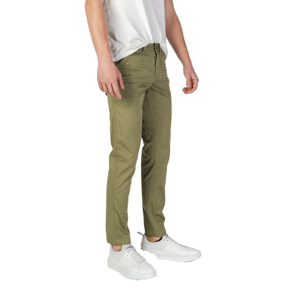 Refrigiwear Grüne Baumwoll-Freizeithose