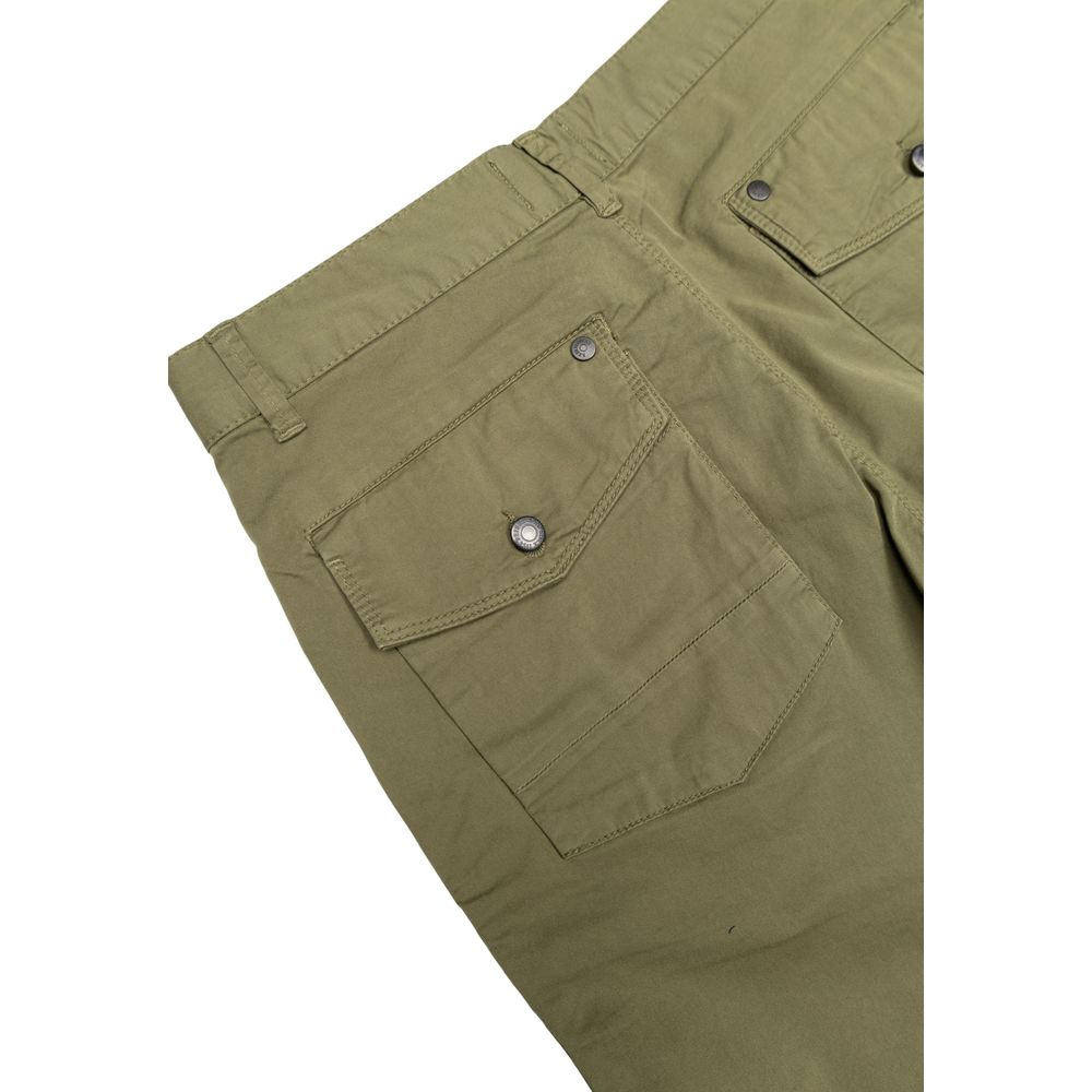 Refrigiwear Grüne Baumwoll-Bermudashorts
