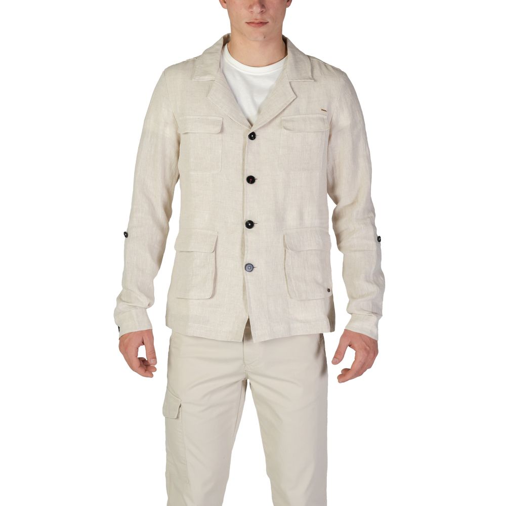 In My Hood Beige Leinenblazer