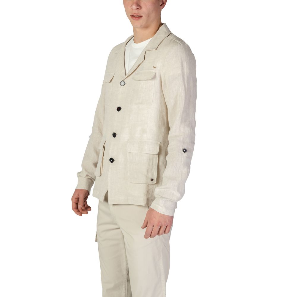 In My Hood Beige Leinenblazer