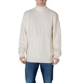 In My Hood Cremefarbener Rollkragenpullover aus Polyester