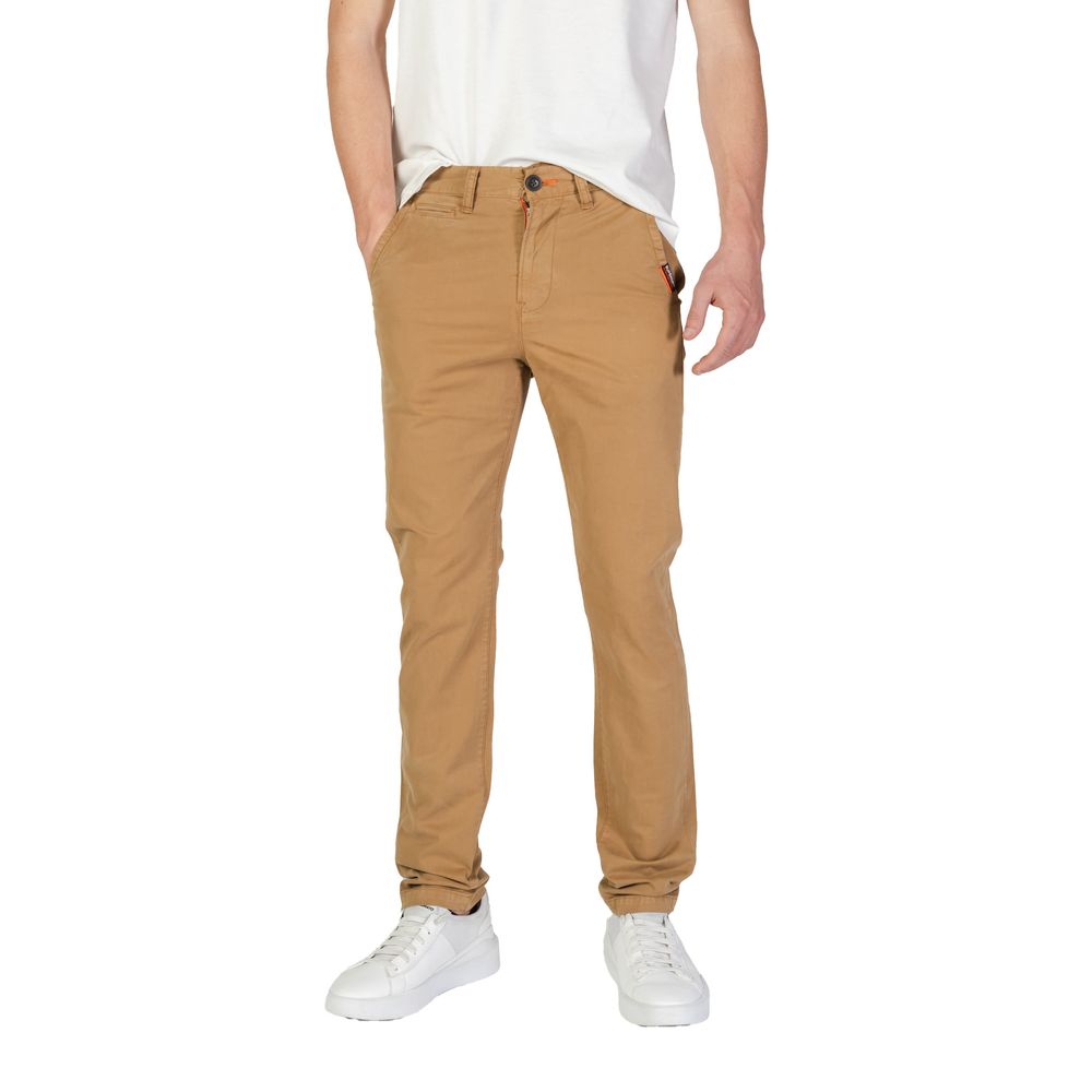 Superdry Beige Baumwoll Skinny Hose