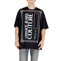 Versace Jeans Schwarzes Baumwoll-T-Shirt