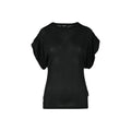 Dondup Schwarzes T-Shirt aus Viskose