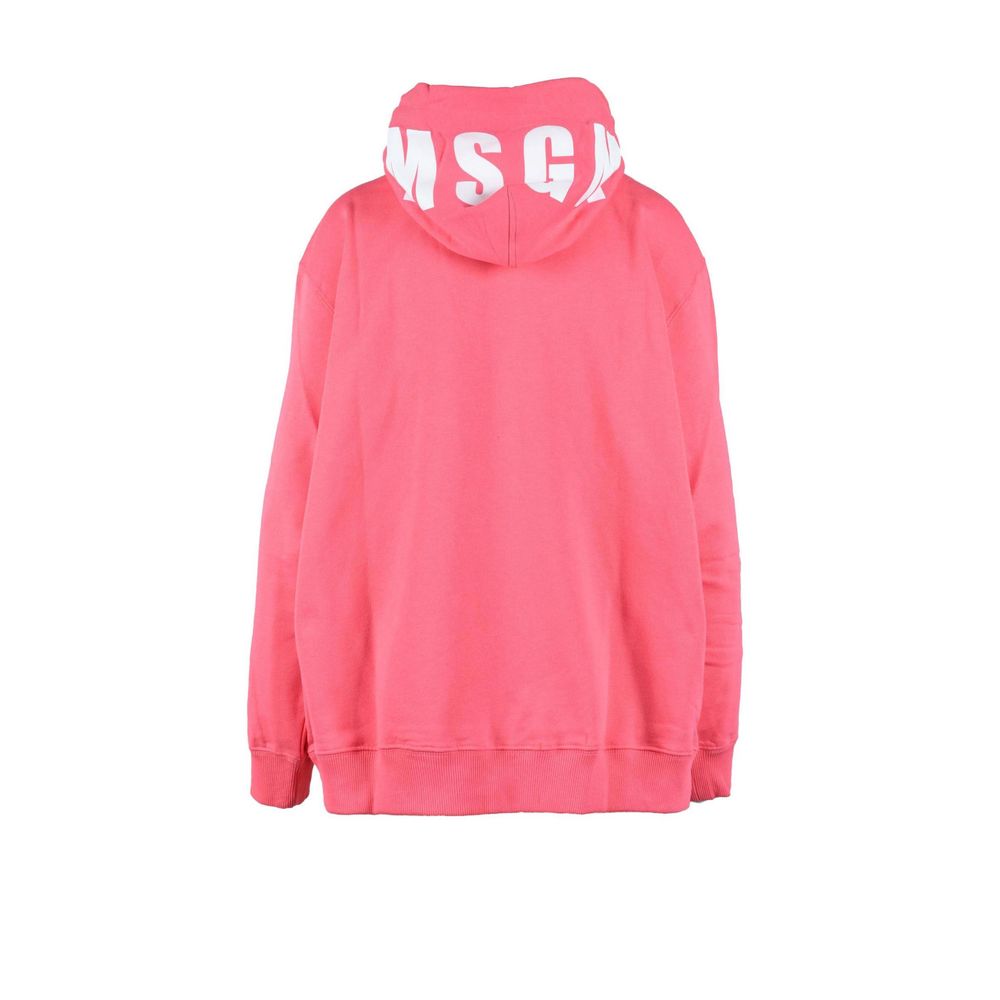 MSGM Mehrfarbige Baumwollkapuzenpullover