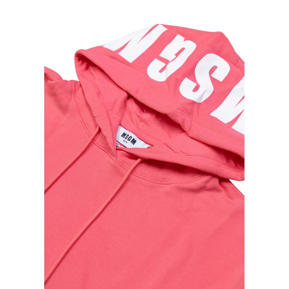 MSGM Mehrfarbige Baumwollkapuzenpullover