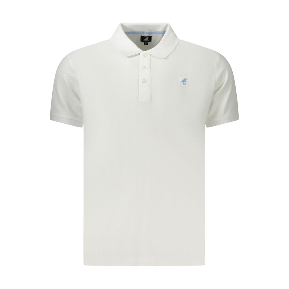 U.S. Grand Weißes Herren-Poloshirt aus Baumwolle