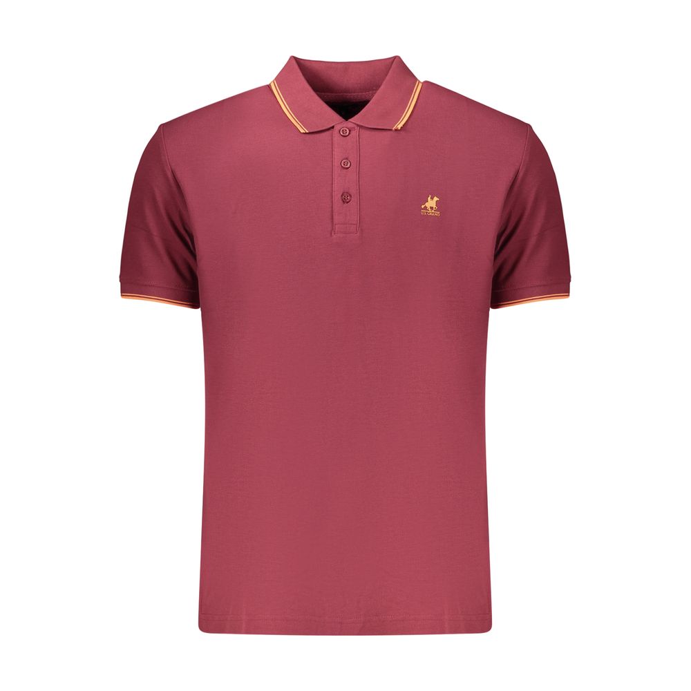 U.S. Grand Rosso Baumwoll-Poloshirt für Herren