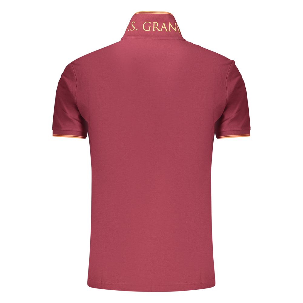 U.S. Grand Rosso Baumwoll-Poloshirt für Herren