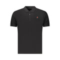 U.S. Grand Schwarzes Herren-Poloshirt aus Baumwolle
