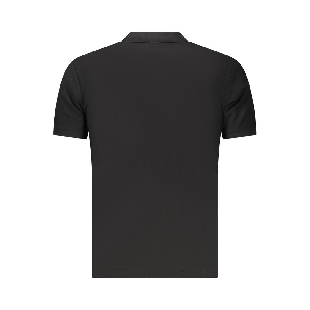 U.S. Grand Schwarzes Herren-Poloshirt aus Baumwolle