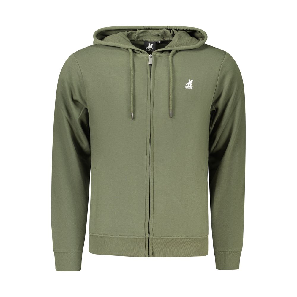 U.S. Grand Grüner Herren-Kapuzenpullover aus Baumwolle