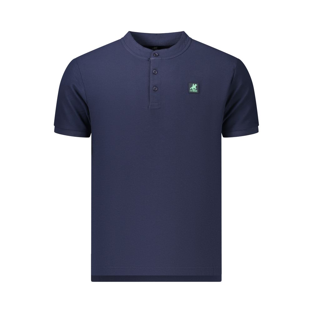 U.S. Grand Blaues Baumwoll-Poloshirt für Herren