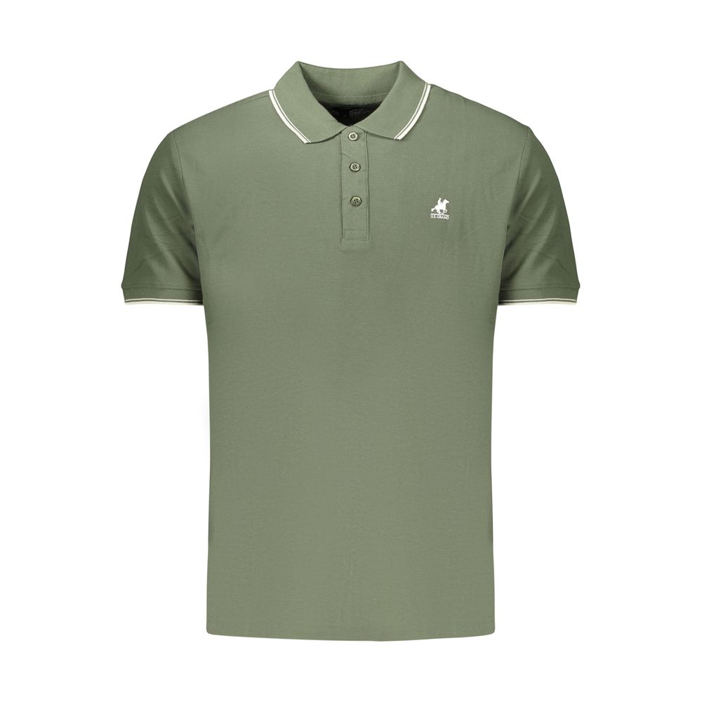 U.S. Grand Grünes Herren-Poloshirt aus Baumwolle
