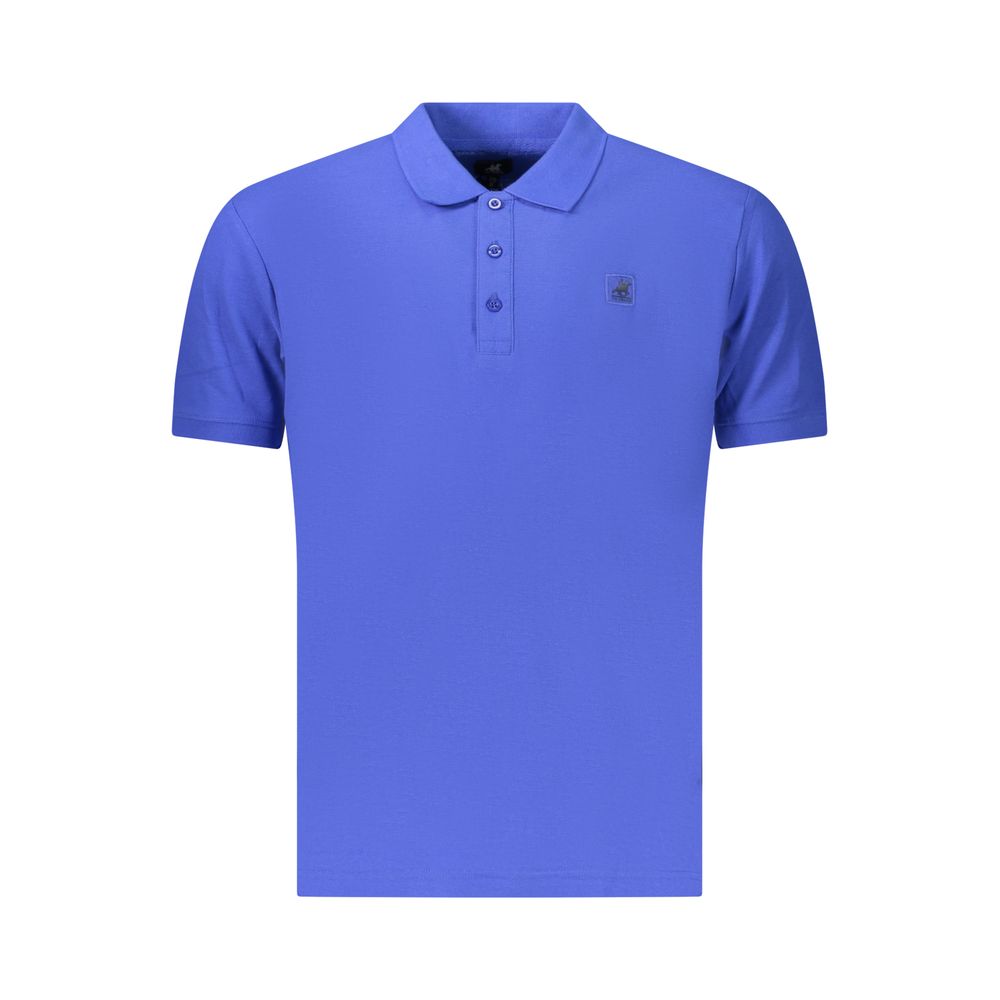 U.S. Grand Blaues Baumwoll-Poloshirt für Herren