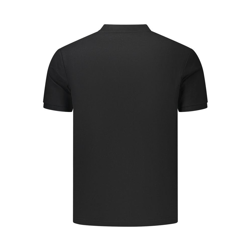 U.S. Grand Schwarzes Herren-Poloshirt aus Baumwolle