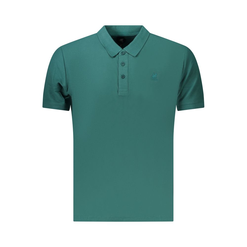 U.S. Grand Grünes Herren-Poloshirt aus Baumwolle