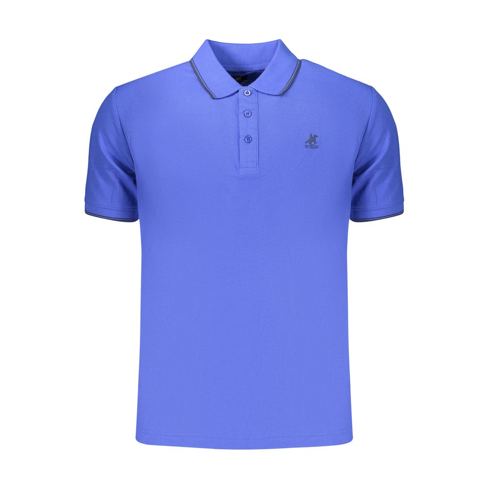 U.S. Grand Blaues Baumwoll-Poloshirt für Herren