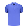 U.S. Grand Blaues Baumwoll-Poloshirt für Herren