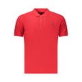 U.S. Grand Rotes Baumwoll-Poloshirt für Herren
