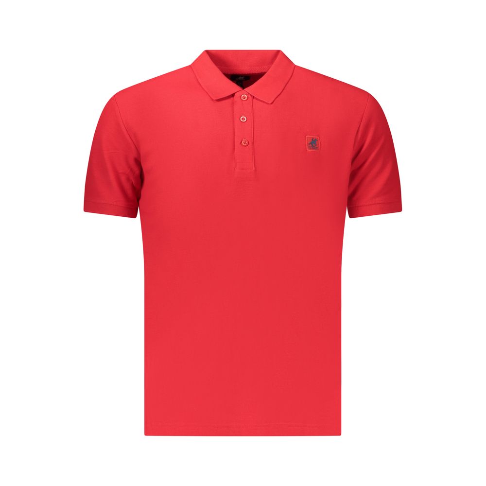 U.S. Grand Rotes Baumwoll-Poloshirt für Herren
