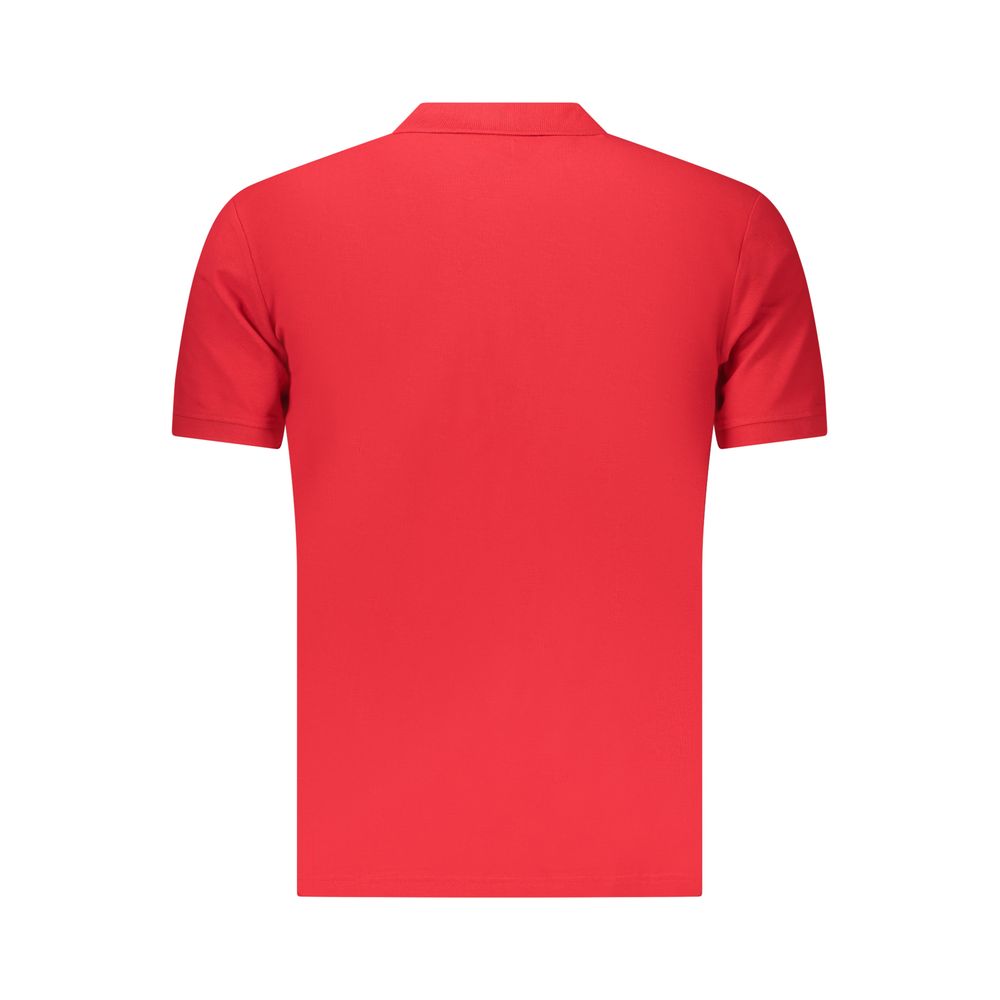 U.S. Grand Rotes Baumwoll-Poloshirt für Herren