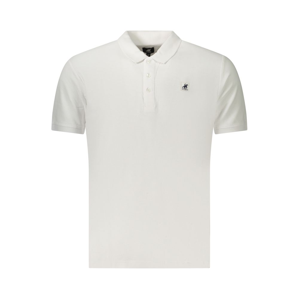 U.S. Grand Weißes Herren-Poloshirt aus Baumwolle