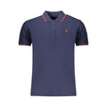 U.S. Grand Blaues Baumwoll-Poloshirt für Herren