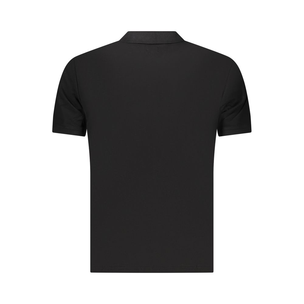 U.S. Grand Schwarzes Baumwoll-Poloshirt für Herren