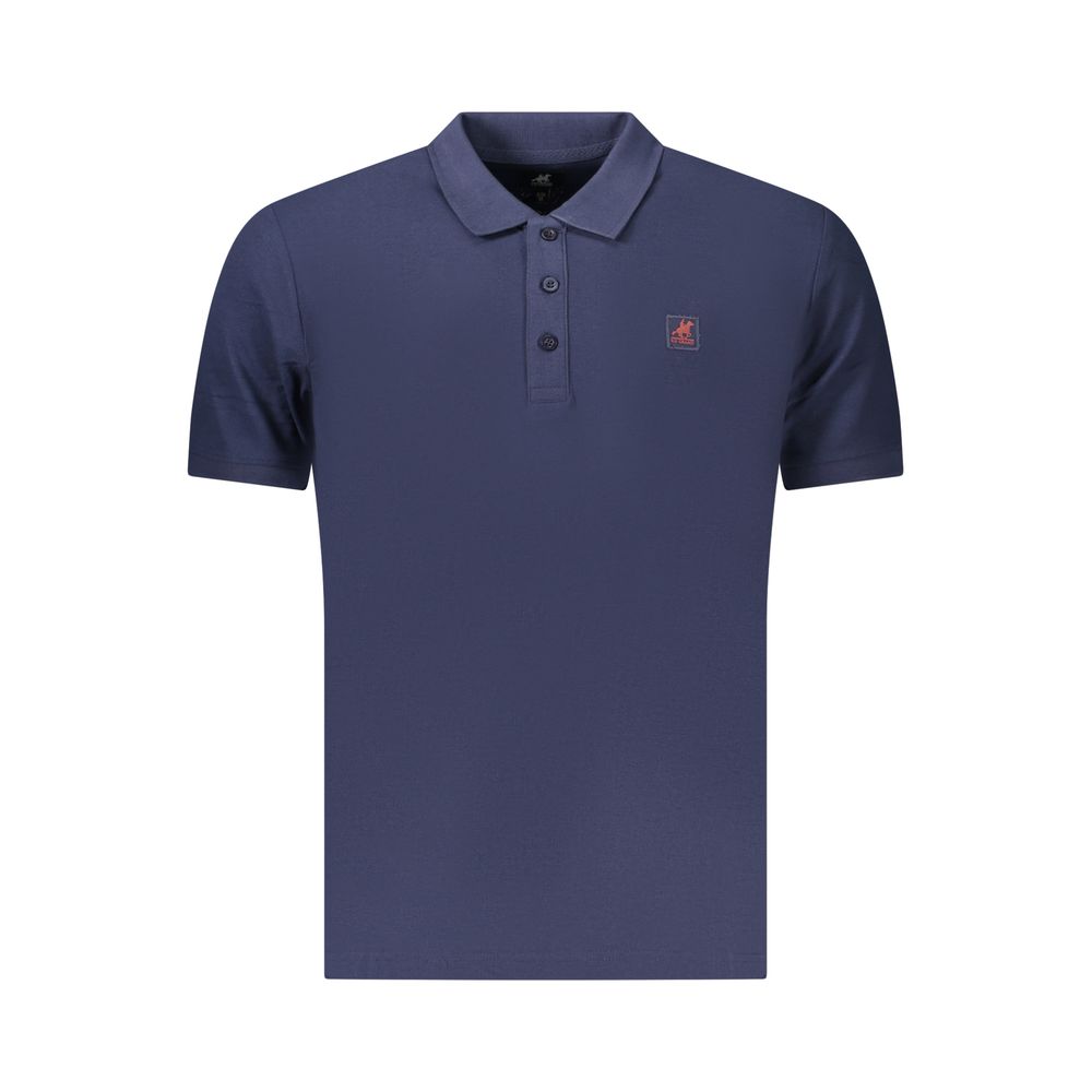 U.S. Grand Blaues Herren-Poloshirt aus Baumwolle