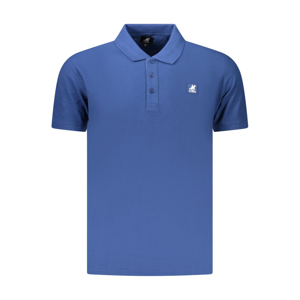U.S. Grand Blaues Baumwoll-Poloshirt für Herren