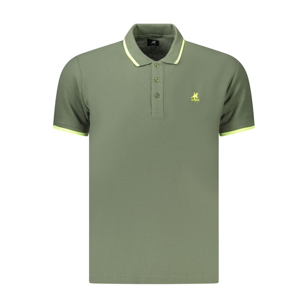 U.S. Grand Grünes Herren-Poloshirt aus Baumwolle