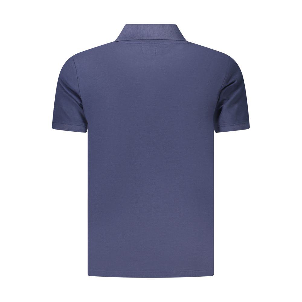 U.S. Grand Blaues Baumwoll-Poloshirt für Herren
