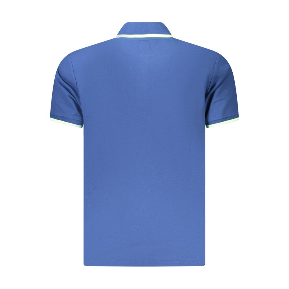 U.S. Grand Blaues Baumwoll-Poloshirt für Herren