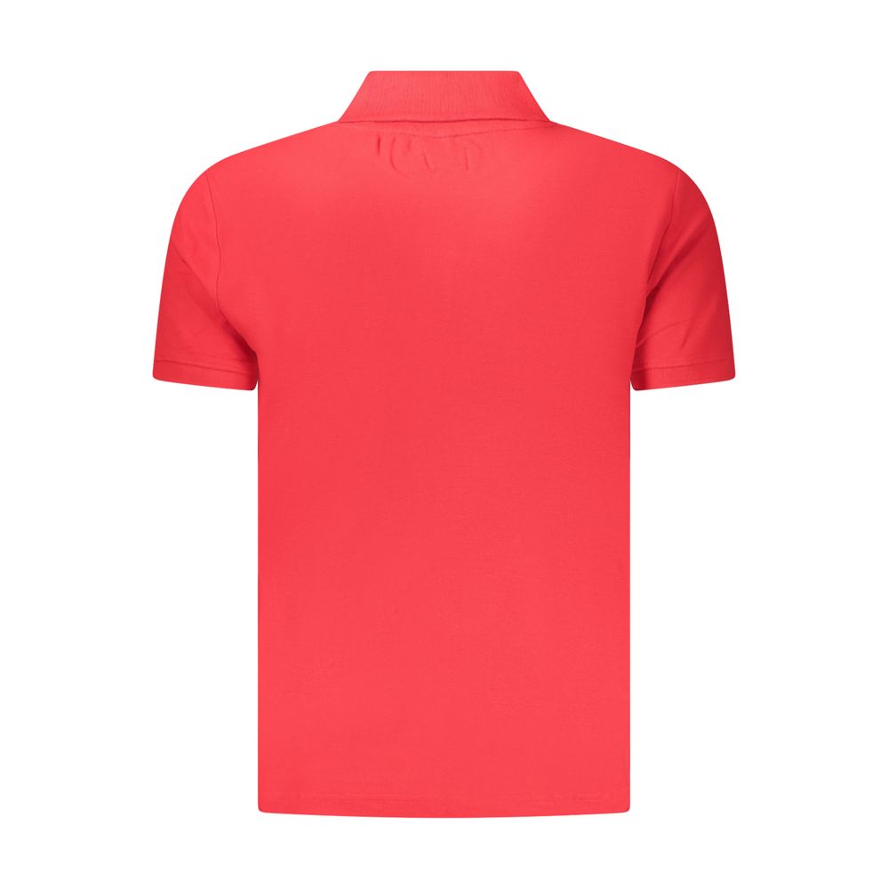 U.S. Grand Rotes Herren-Poloshirt aus Baumwolle