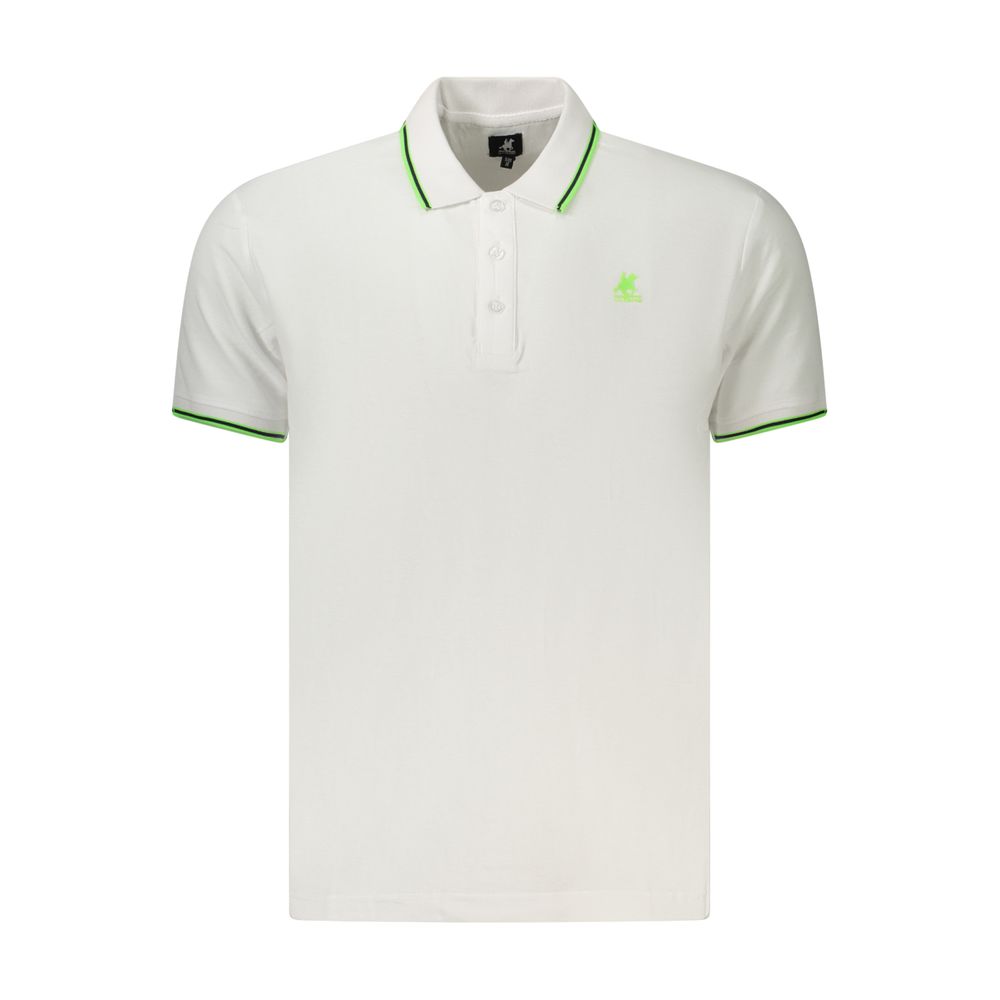 U.S. Grand Weißes Herren-Poloshirt aus Baumwolle