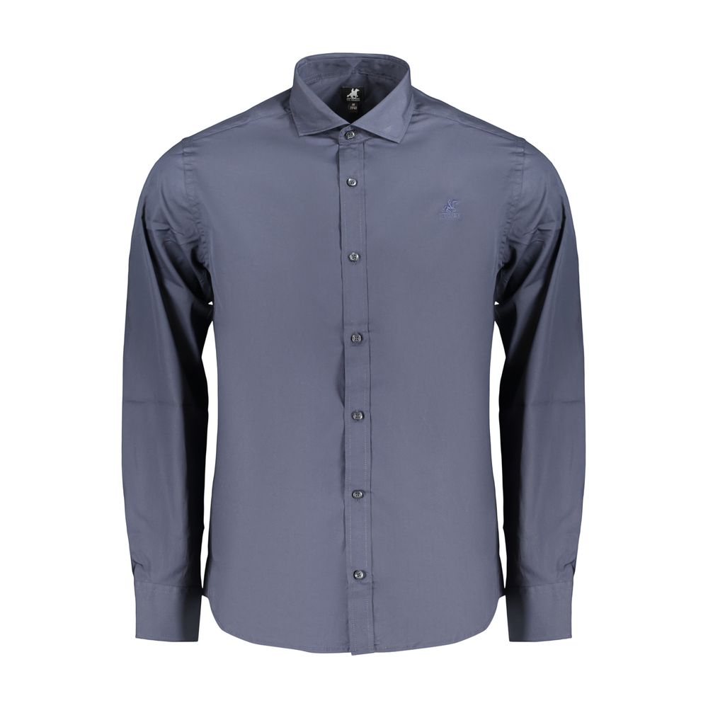 U.S. Grand Herrenhemd aus blauer Baumwolle