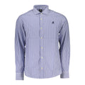 U.S. Grand Herrenhemd aus blauer Baumwolle