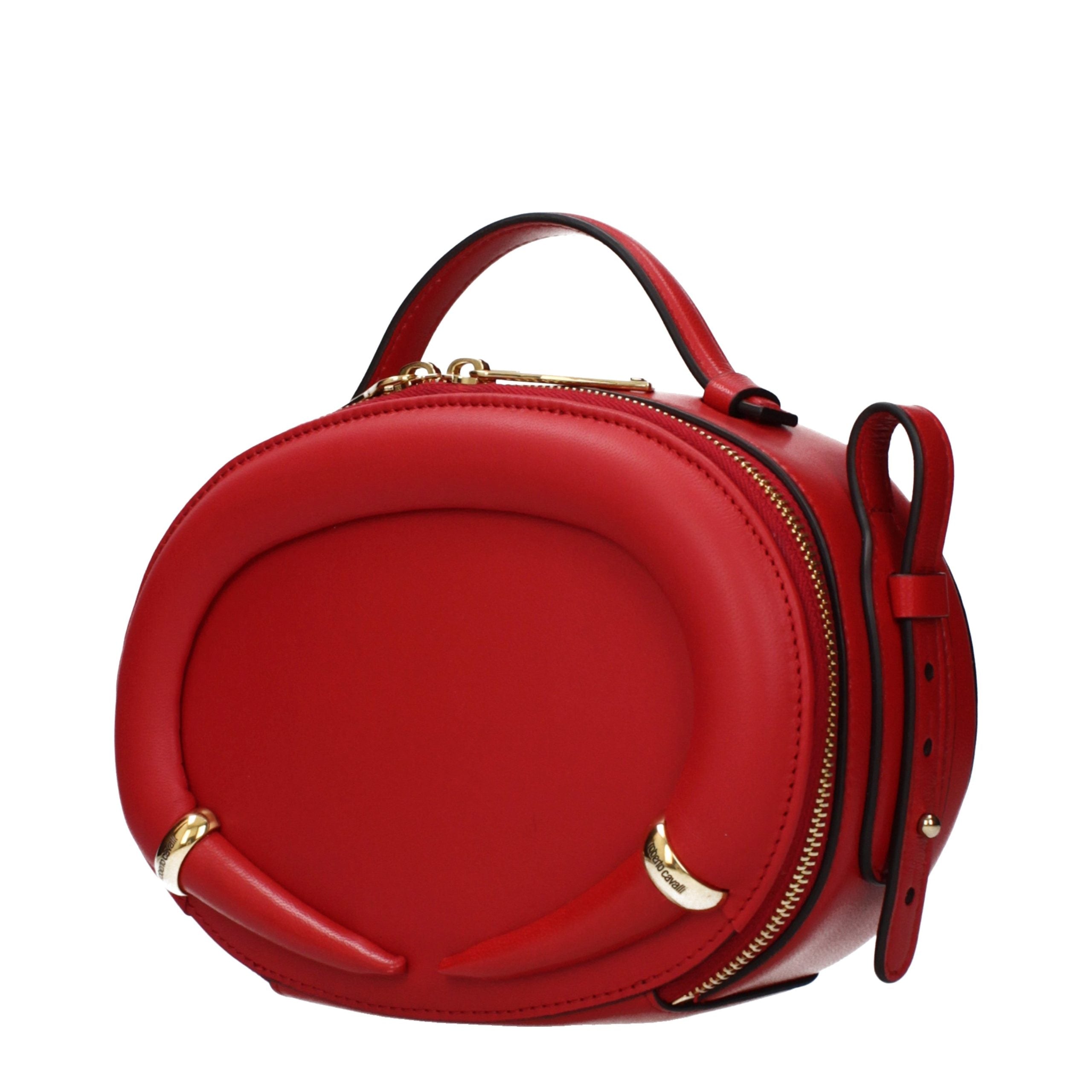 Roberto Cavalli Rote Lederhandtasche