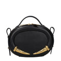 Roberto Cavalli Schwarze Lederhandtasche
