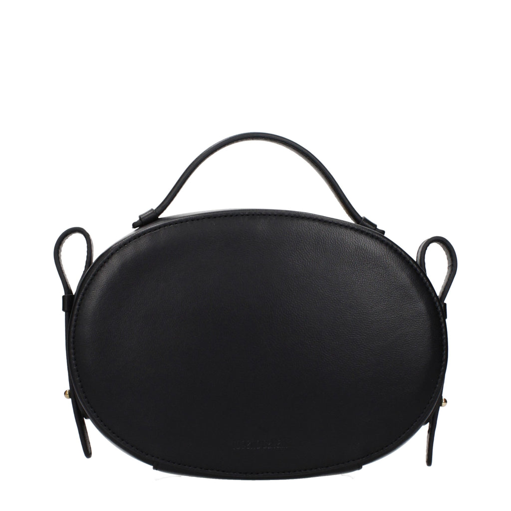 Roberto Cavalli Schwarze Lederhandtasche