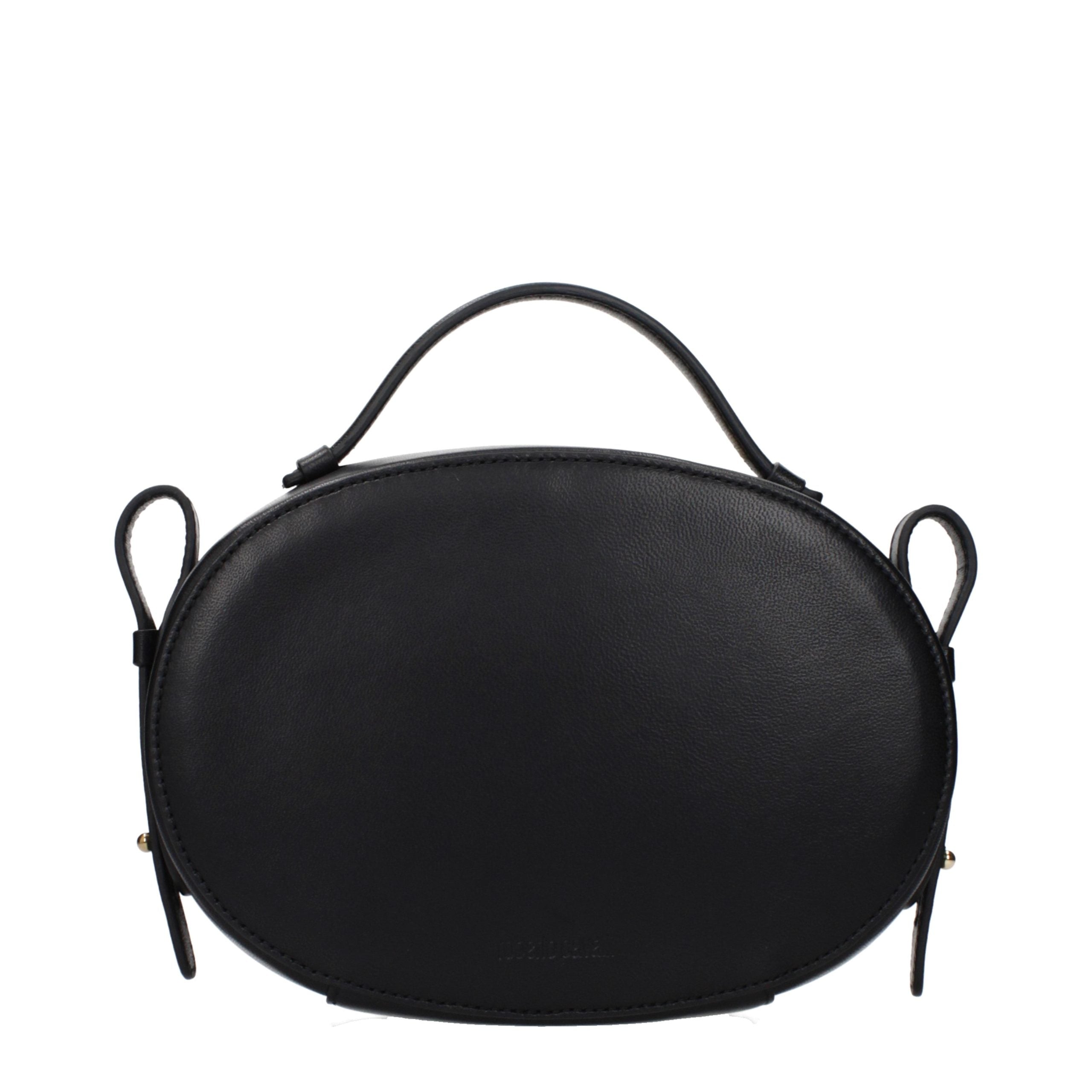 Roberto Cavalli Schwarze Lederhandtasche