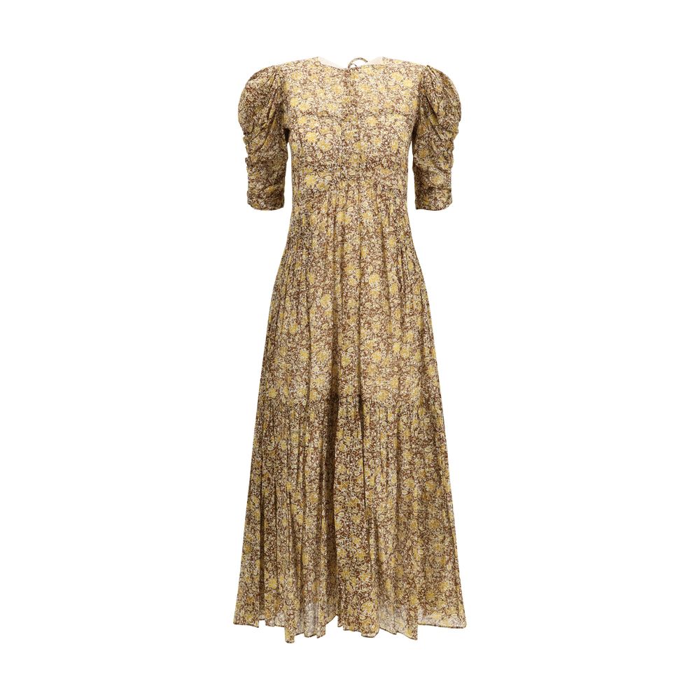 Marant Etoile Zweifarbige Baumwoll-Freizeitkleid