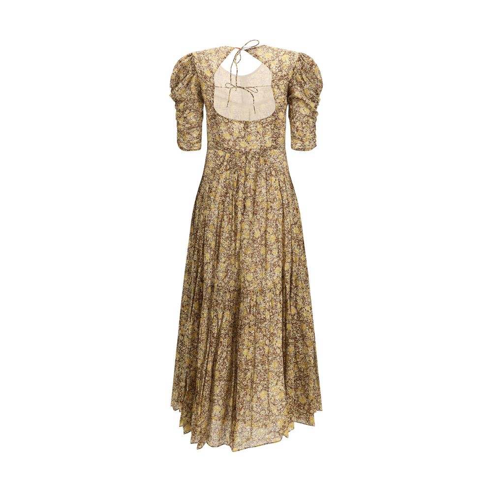 Marant Etoile Zweifarbige Baumwoll-Freizeitkleid