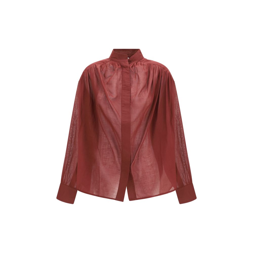 The Andamane Bordeaux Baumwollhemd