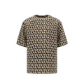 Valentino Braunes Seiden-T-Shirt