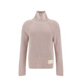 Ami Paris Mehrfarbiger Rollkragenpullover aus Baumwolle