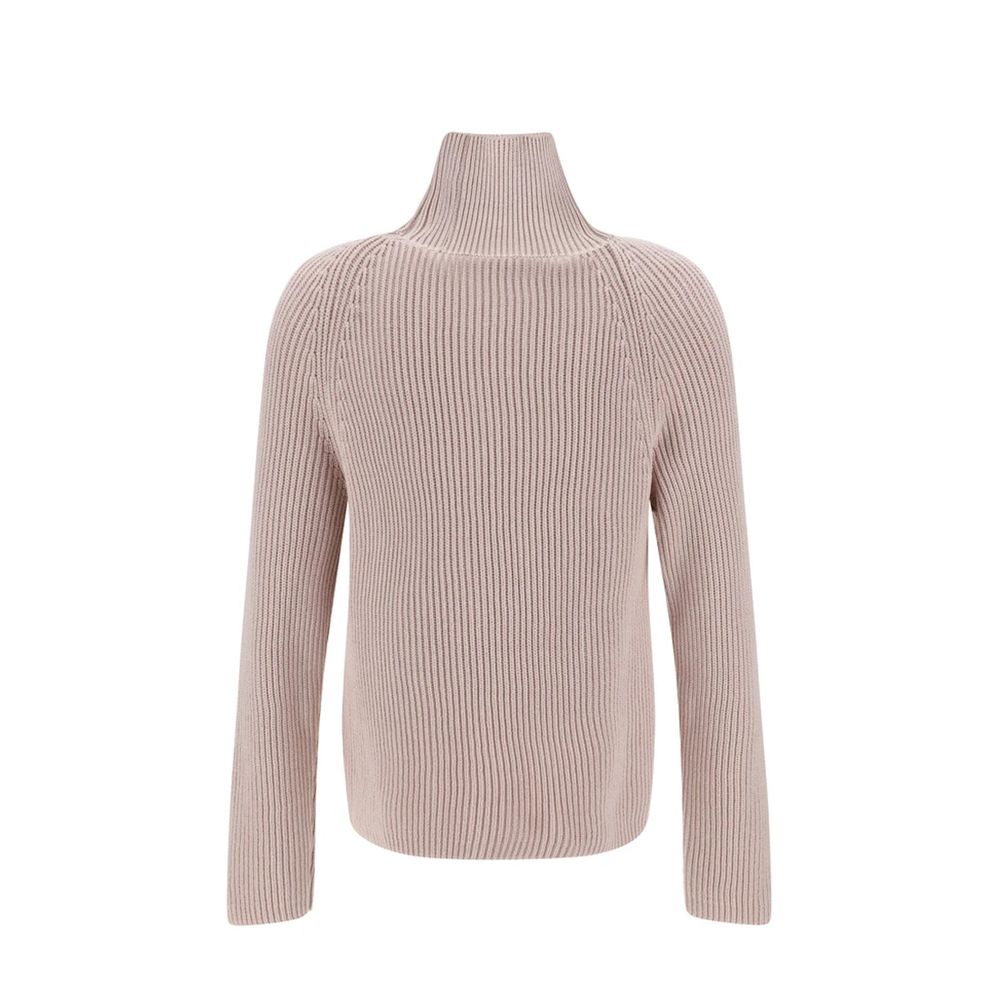 Ami Paris Mehrfarbiger Rollkragenpullover aus Baumwolle